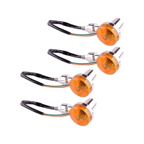 Clignotant moto 10mm ambre 12V étanche aux finitions soignées pour customisation