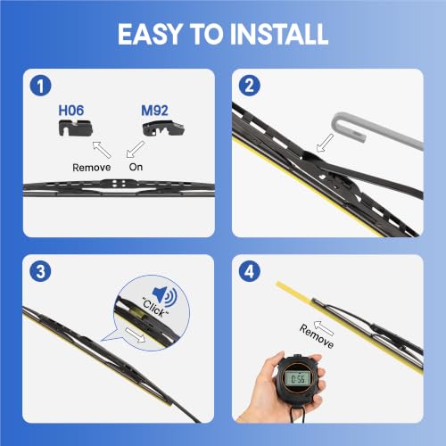 5 PLUS® 24"+20" Silicone Wiper Blades Fits Toyota Camry 2007‑2011 by 5 PLUS - Used condition - Image 9