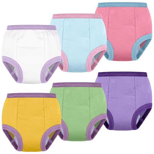 Image of BIG ELEPHANT Potty Training Underwear, 100% Cotton Absorbent Unisex Toddler Pee Pants for Boys Girls
