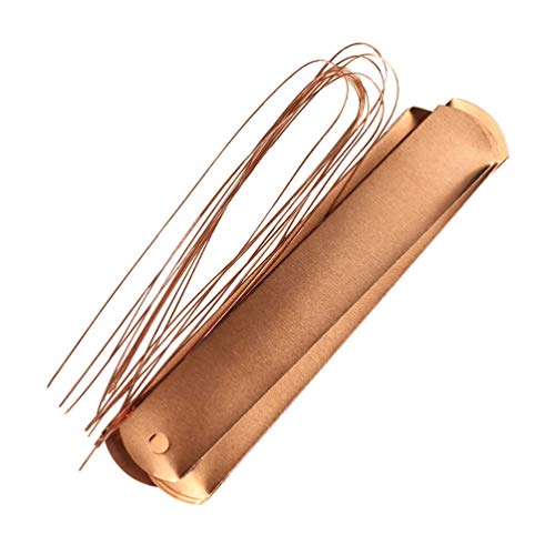 Hemoton 60 Pieces Plant Signs Hanging Copper Plant Labels Plant Flowers Labels with Line Garden Greenhouse Balcony Flower Pot Tree Labels Rose Gold - Image 3