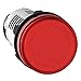 SCHNEIDER ELECTRIC XB7EV04GP Pilot Light-Led-Red-120V