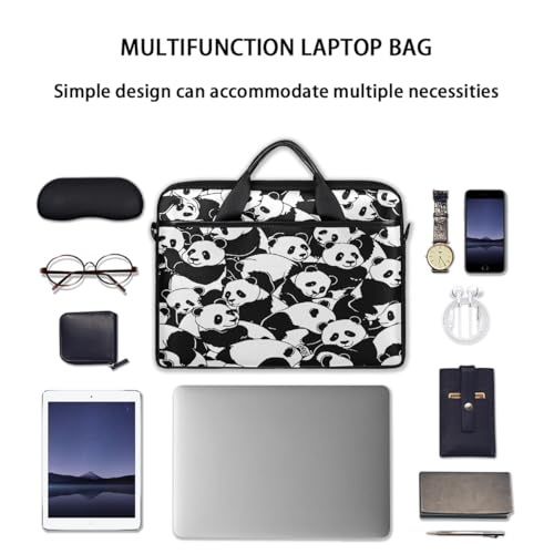 Maletín para laptop con diseño de pandas para laptop de 15 pulgadas miniatura 7