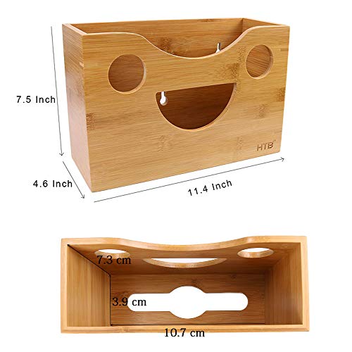 Bamboo Paper Towel Dispenser - Wall Mount or Countertop for Multifold Hand Napkins (C-Fold/Zfold/Tri fold),Paper Towel Holder for Bathroom, Kitchen, Home or Commercial Use