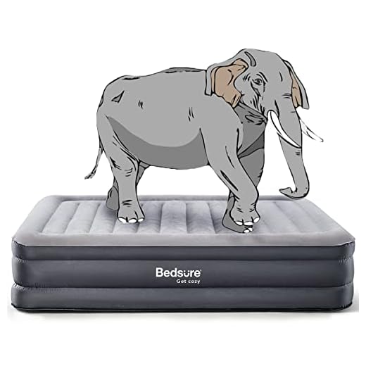 Bedsure Queen Air Mattress with Built in Pump - 18" Raised Inflatable Mattress Double Air Beds for Camping and Indoor Use