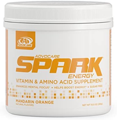 AdvoCare Spark Vitamin & Amino Acid Supplement - Focus and Energy Drink Mix - Mandarin Orange - 10.5 oz