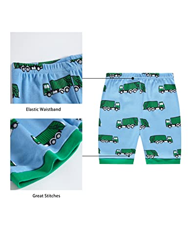 Image of KikizYe Boys Short Sleeve Pajamas Kids Summer Pjs Children Pajamas