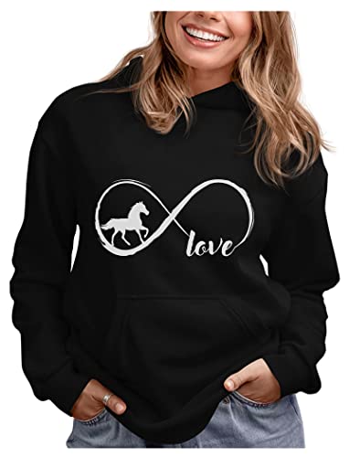 Tstars Equestrian Graphic Hoodie for Women and Girls #TOP21