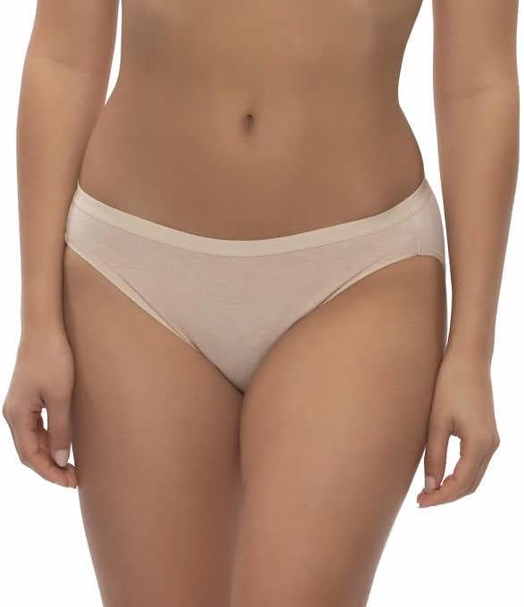 Felina Womens Organic Cotton Stretch Bikini, 6-pack,Multipack,Large