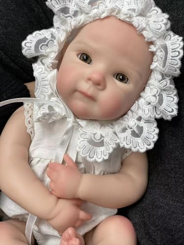 Abenduot 13 Pulgadas de Silicona Completa del bebé de la muñeca, los Ojos Abiertos de Silicona Reborn Baby Dolls, Baby Girl muñecas Reales anatómicamente Correcta