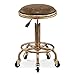 YOFXZGR Tabouret Bar Vintage, Tabouret roulettes, 360° Tabouret Bar Pivotant, Tabouret Bar Reglable en Hauteur 50-64cm, Tabouret Coiffure Tabouret Atelier Table Bar Tabouret (Style 1)