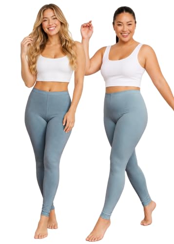 Image of STRETCH IS COMFORT Women's Ultra Buttery Smooth Cotton Leggings, Knee Length Leggings or Shorts | Small to 5X
