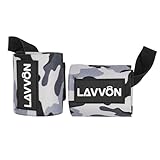 Wrist Wraps Support WeightLifting - 18' Professional Weight Lifting Straps for Bench Overhead Press, Dips and Curls - Wristbands for Olympic Lifting Gym Workout,Strength Training Powerlifting (Camo)