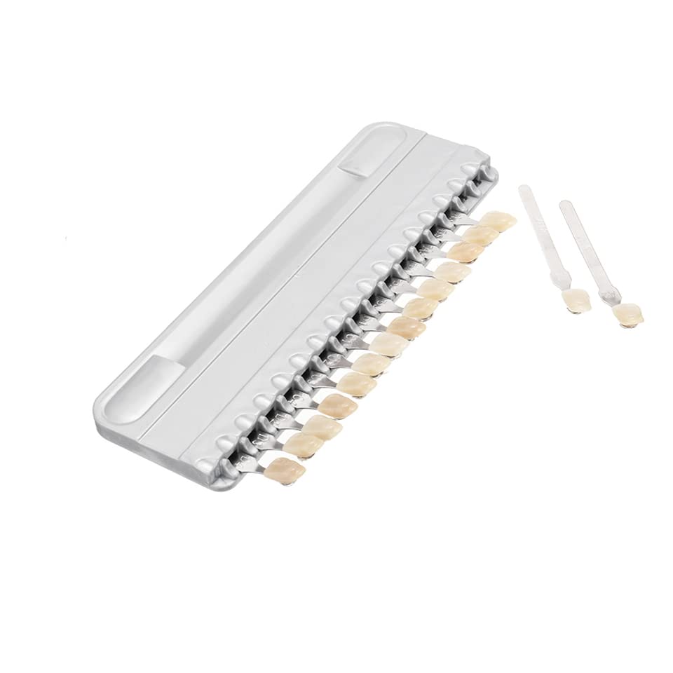 Image of Porcelain Teeth Whitening Shade Guide 16 Colors /Set ,Tooth Bleaching Shade Chart Mold - Tracking & Comparing