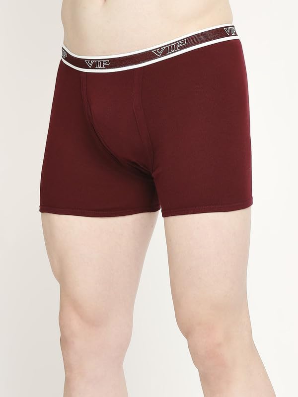 Image of VIP Advanta 100% Ribbed Cotton Fabric Trunk Combo Set for Mens with Covered Elastic Waistband