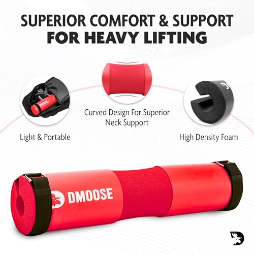 image for DMoose Fitness DMoose Barbell Pad, Hip Thrust Pad for Squats, Lunges -