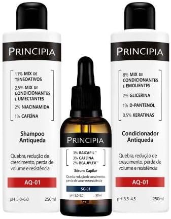 Principia Kit Antiqueda Trio Shampoo + Condicionar + Sérum Capilar