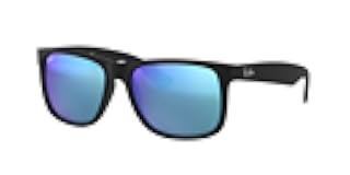 Justin RB4165F Square Asian Fit Low Bridge Sunglasses for Men +BUNDLE with ACCESSORY EYEWEAR KIT