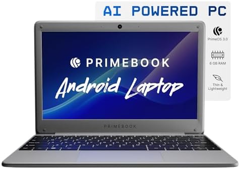 Primebook 2 Neo (2026) | 6GB RAM, 128GB Storage (Upgradable Upto 512GB) | MediaTek Helio G99 | Android 15 (PrimeOS3.0) | in-Built AI | 11.6” Thin & Light Laptop | Type-C, USB, MicroSD Ports