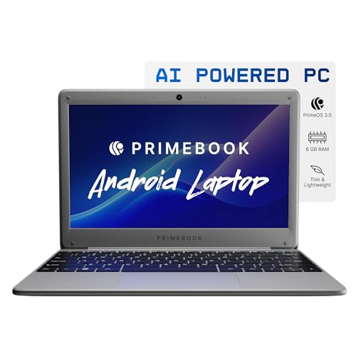 Primebook 2 Neo (2026) | 6GB RAM, 128GB Storage (Upgradable Upto 512GB) | MediaTek Helio G99 | Android 15 (PrimeOS3.0) | in-Built AI | 11.6” Thin & Light Laptop | Type-C, USB, MicroSD Ports view 1