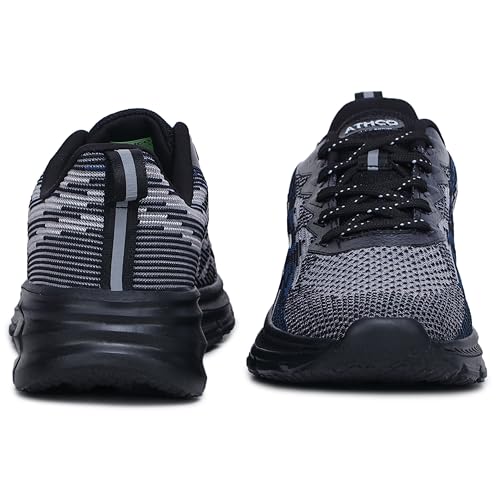 Image of ATHCO mens Magnet Running Shoes for Man Comfortable Men's Sports Shoes with Memory Foam Cushioned Insole Sports Shoes for Men Running Walking Lightweight Gym Shoe for Men Comfortable Stylish & Casual Walking Shoe for Man Anti Slip Gym Footwear