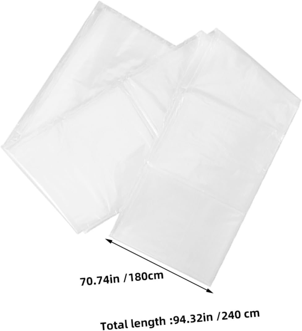 2pcs Mattress Protection Bags Heavy-Duty Plastic Covers for Moving and Long-Term Storage Mattress Storage Pouches