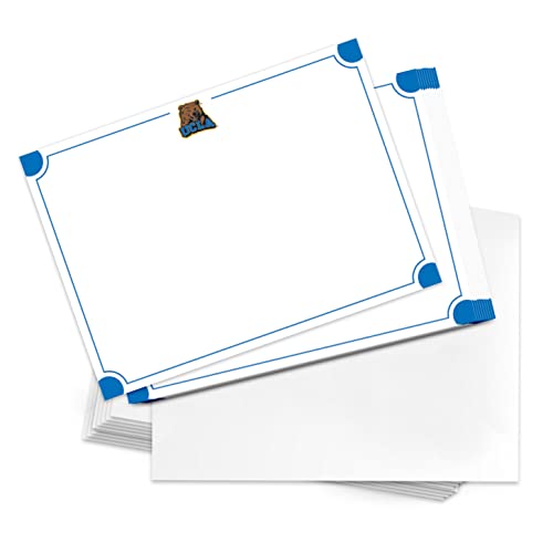 Image of Desert Cactus UCLA 10 Pack Notecards Stationery Cardstock University of California Los Angeles Bruins Includes Envelopes Memo Party Thank You (Notecard 4a)