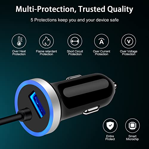 Usb C Pixel 7A 7 Car Charger,Fast Android Auto Phone Car Plug For Google Pixel 7 Pro Fold 6A 6 5A 5 4Xl,Cigarette Lighter Adapter Type C Coiled Cable 3Ft For Samsung Galaxy S23 A13 5G,A53 S22Ultra S21 #TOP6