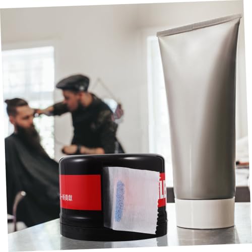 Tira de papel para cuello con caja dispensadora de plástico para barbería 4