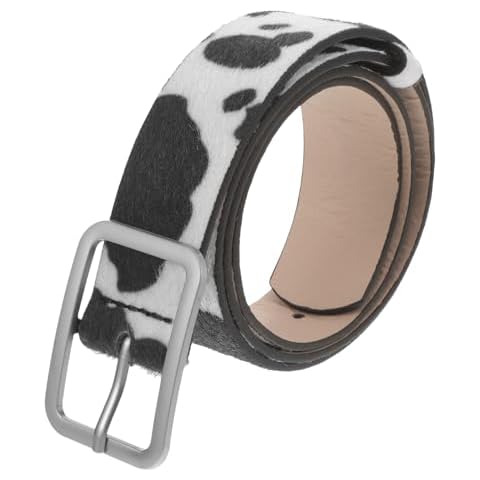 VALICLUD Adjustable Cow Print Leather Belt Cover
