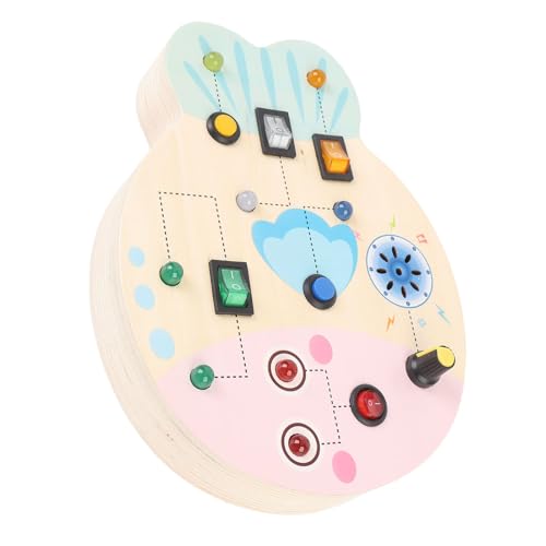 Tablero sensorial de madera con luces LED Jiawu para el aprendizaje infantil 6