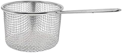 MGE - Deep Fat Fryer Set - Stainless Steel Chip Pan - Induction Chip Pan Fryer Pot - Frying Pan with Basket - Ø 16 cm