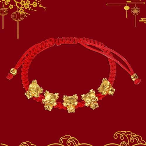 Image of Hying Estivaux 2024 Chinese New Year Bracelets Chinese Dragon Bracelets Lunar New Year Bracelet Jewelry for Spring Festival Favor