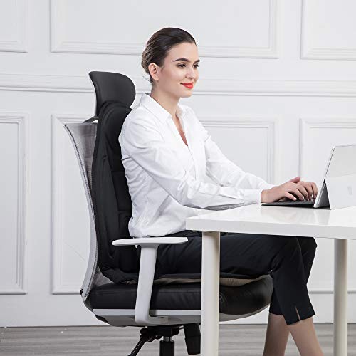 Snailax Chair Massager, Back Massager With Heat, 5 Vibration Massage Nodes, Massage Chair Pad, Seat Chusion, Gifts For Men #TOP2
