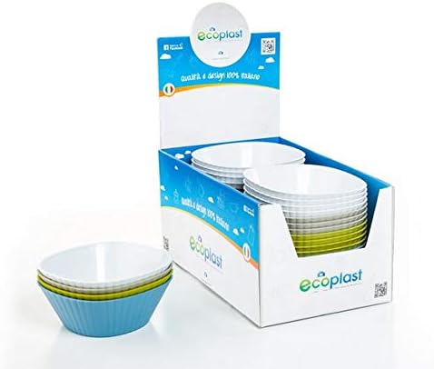 Ecoplast IDS A007 Dorica Salad Bowl Small, Diameter-16 Mm, Colour-Mix, Plastic