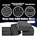 GANSNAY Solid Rubber Jack Block for Car Lift- Nylon Layer Reinforced, Heavy Duty 8000lbs Capacity, Anti-Split Spacer Pads for Scissor Lifts, SUVs, Trucks& More- 6.3″×4.7″×4.7″