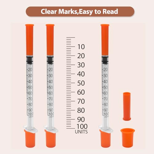 30 Pack 1ml 31G 5/16 Inch 8mm Jeringa, U-100 Lab Tools, Individual Wrapped - Image 5