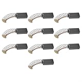 Elektromotor-Kohlebürsten 12 x 6 x 4 mm, Elektrowerkzeug-Motor-Ersatzteile für Bohrmaschine, Schleifmaschine, Industriemaschinen, Pendlerbürsten-Set zum Reparieren von abgenutzten