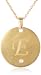 Brushed Sterling Silver and Diamond Accent Engraved Initial Pendant Necklace ( I-J Color, I2-13 Clarity ), 18"