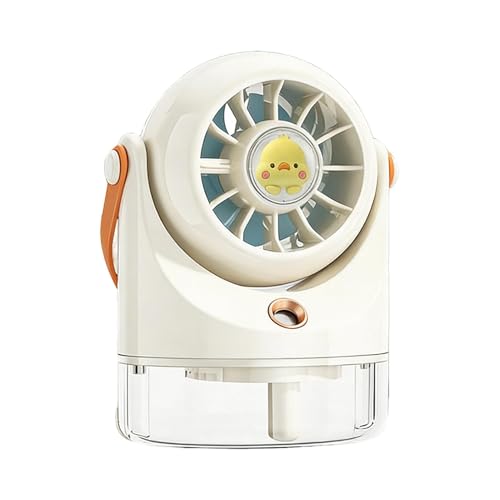 Ventilador Nebulizador Portátil | 3 Velocidades Silencioso a Batería Portátil para Casa Dormitorio Oficina Escuela Dormitorio Exterior | Para Oficina, Casa, Verano, Exterior, Viaje, Camping, Excursion