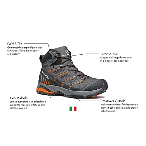SCARPA Men's Maverick Mid GTX Waterproof Gore-Tex Lightweight Boots for Backpacking and Hiking2
