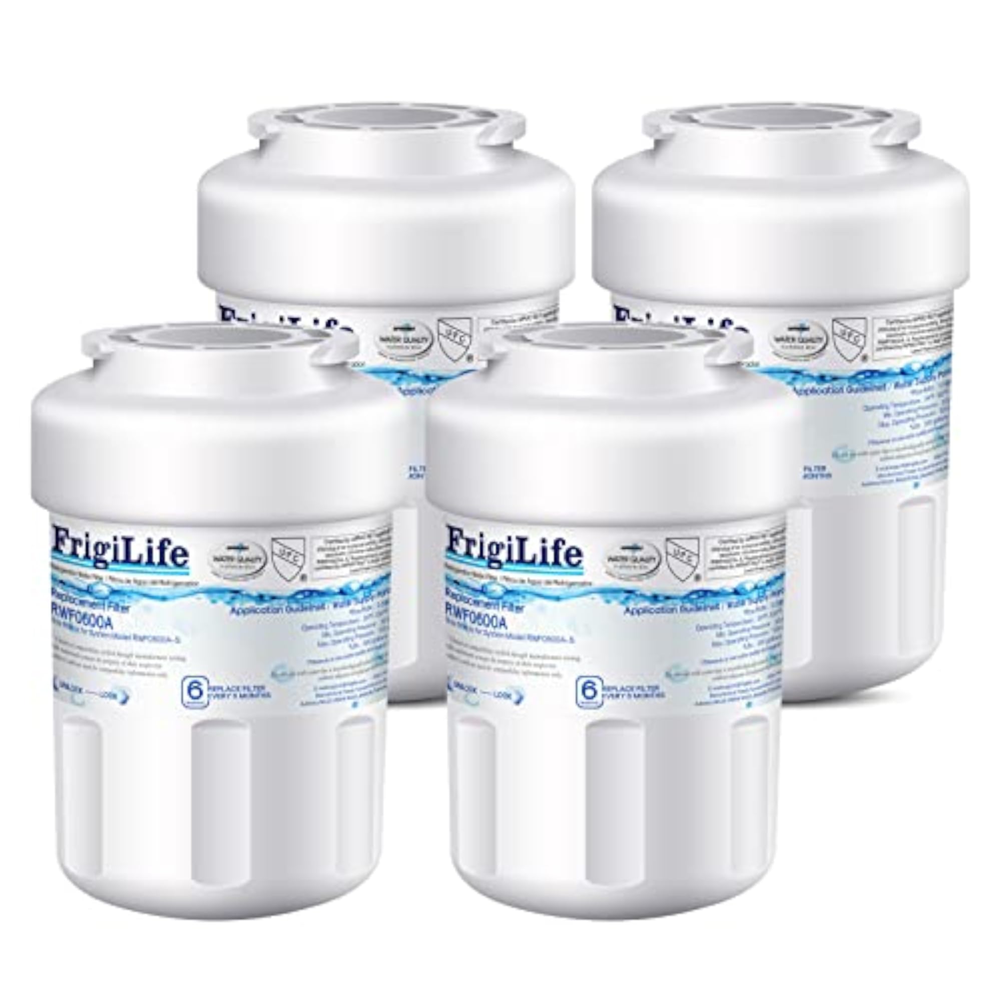 RWF0600A Replacement for GE Water Filters - 4 Pack
