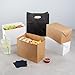 Restaurantware Bio Tek 80 Ounce To Go Boxes, 100 Rectangle Take Out Food Containers - Fast Top Closure, Disposable, Kraft Paper Carry Out Containers, Greaseproof, For Burgers Or Fried Chicken