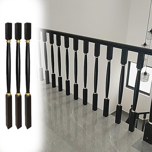Ejes de madera para escalera y postes de columna resistentes 2