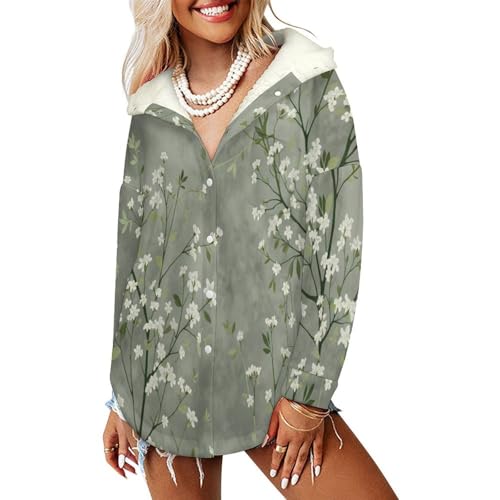 Veste polaire femme avec capuche pour promenades hivernales en forêt