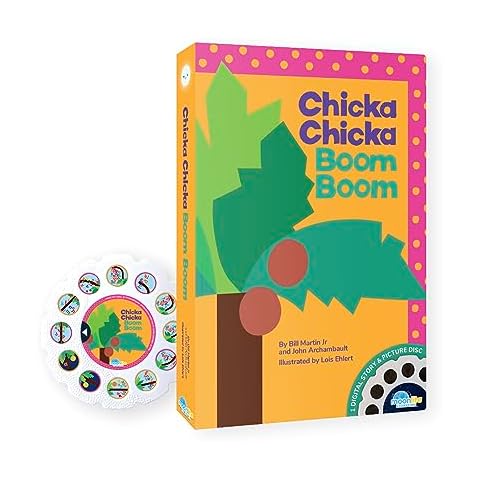 Moonlite Storybook Reels For Flashlight Projector, Kids Toddler | Chicka Chicka Boom Boom | Single Reel Pack Story for 12 Months and Up Cover