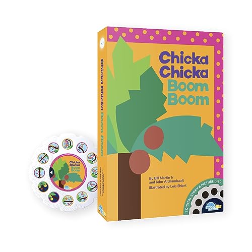 Moonlite Storybook Reels For Flashlight Projector, Kids Toddler | Chicka Chicka Boom Boom | Single Reel Pack Story for 12 Months and Up