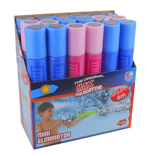 Happy People - Pack de 18 Pompes À Eau - Jeu de Plein Air - 17083DYPA - Couleur Aléatoire - Mousse - 33 cm - Jouet Enfant - Jeu de Plage - Piscine - Arroser - Jardin - Jouet Été - À Partir de 3 Ans