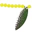 Hammered Nickel/Chartreuse