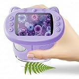 OAEBLLE Mikroskop für Kinder, 4K 1000X Tragbares Digitalmikroskop mit IPS-Display, 8 LED...