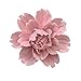 ALYCASO Peony Ceramic Flower Wall DÃ©cor Artificial 3D Flower Wall Art for Living Room Home Hallway Bedroom Kitchen Farmhouse Bathroom Dining Room, Pink, 3.54 inch